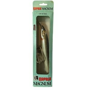 Rapala Magnum CD 26 MAG Countdown Fishing Lure Silver Black Made in Finland NIB